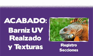 menu realzado y texturas