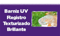 submenu barniz UV registro texturizado brillante