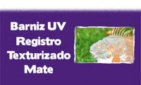 submenu barniz UV registro texturizado mate